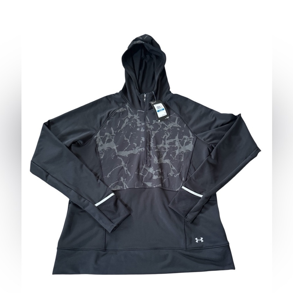 Under Armour Out Run The Cold 1/2 Zip Jacket Women Size XL NWT